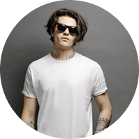 Man in white t-shirt